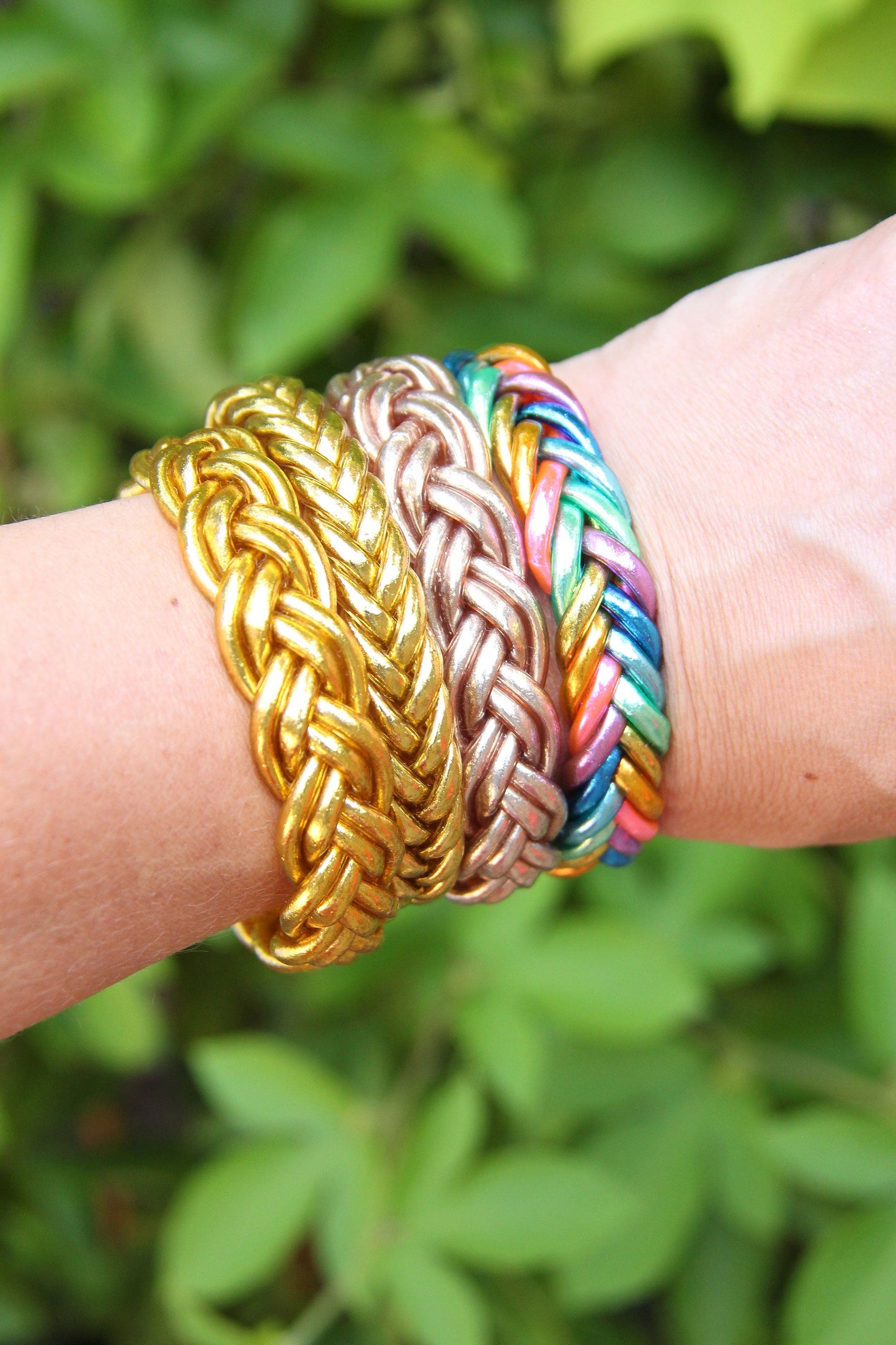 Single Braided Thai Buddhist Temple Bracelets, Mantra Bangles