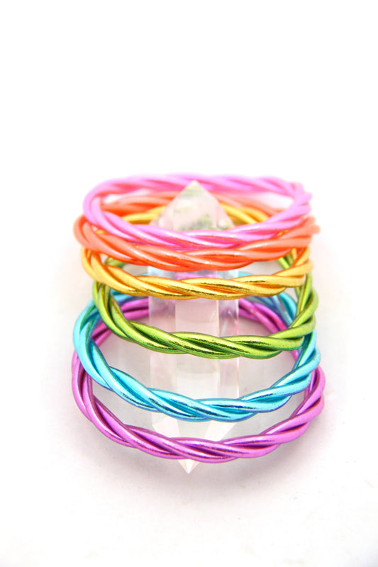 Twisted Thai Buddhist Temple Bracelets, Mantra Bangle, Kumlai