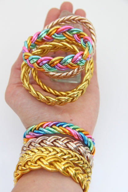 Single Braided Thai Buddhist Temple Bracelets, Mantra Bangles