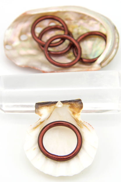 Thai Buddhist Temple Rings, Gold Flake Mantra Jewelry