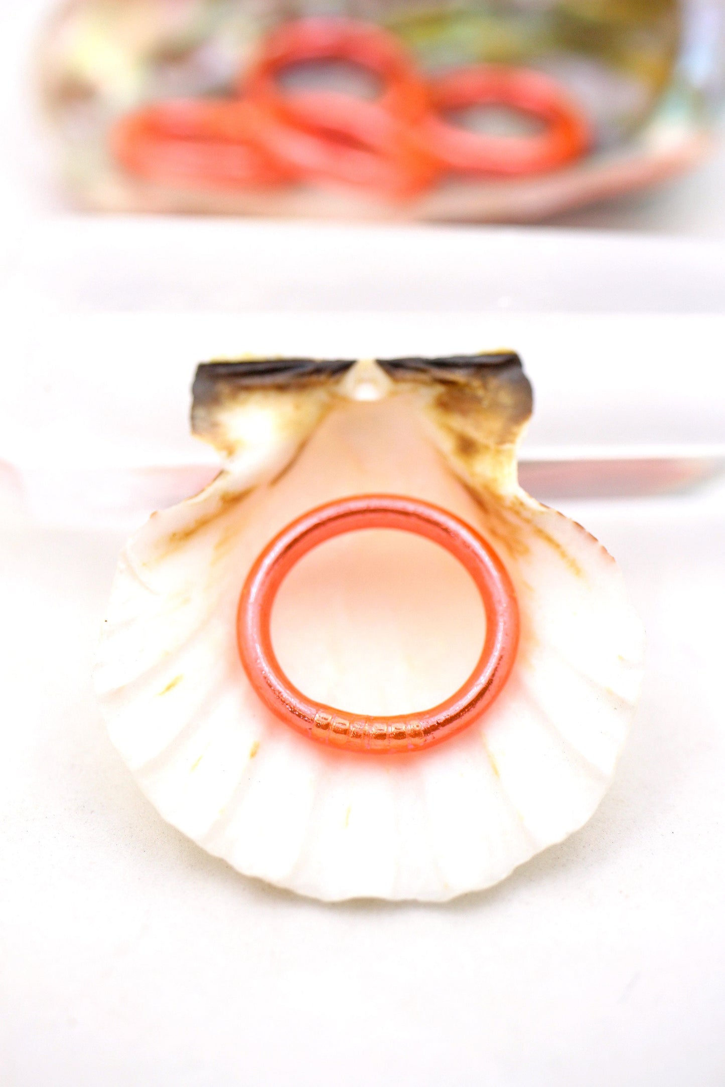 Thai Buddhist Temple Rings, Gold Flake Mantra Jewelry