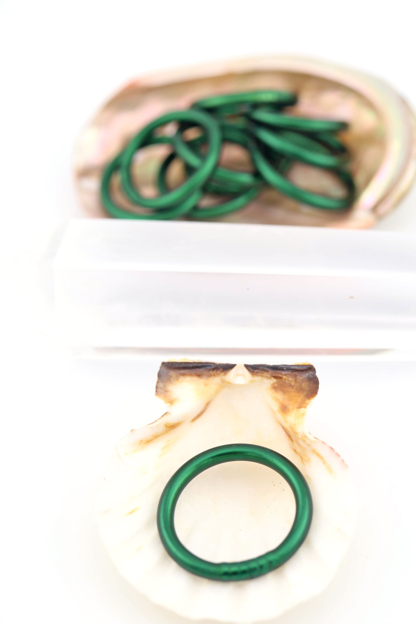 Thai Buddhist Temple Rings, Gold Flake Mantra Jewelry