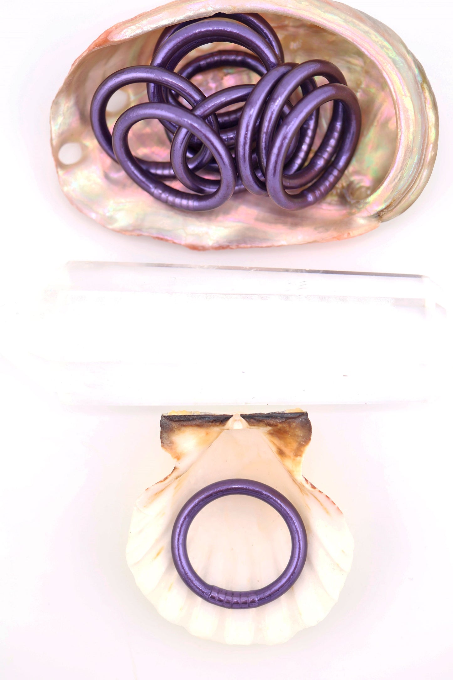 Thai Buddhist Temple Rings, Gold Flake Mantra Jewelry