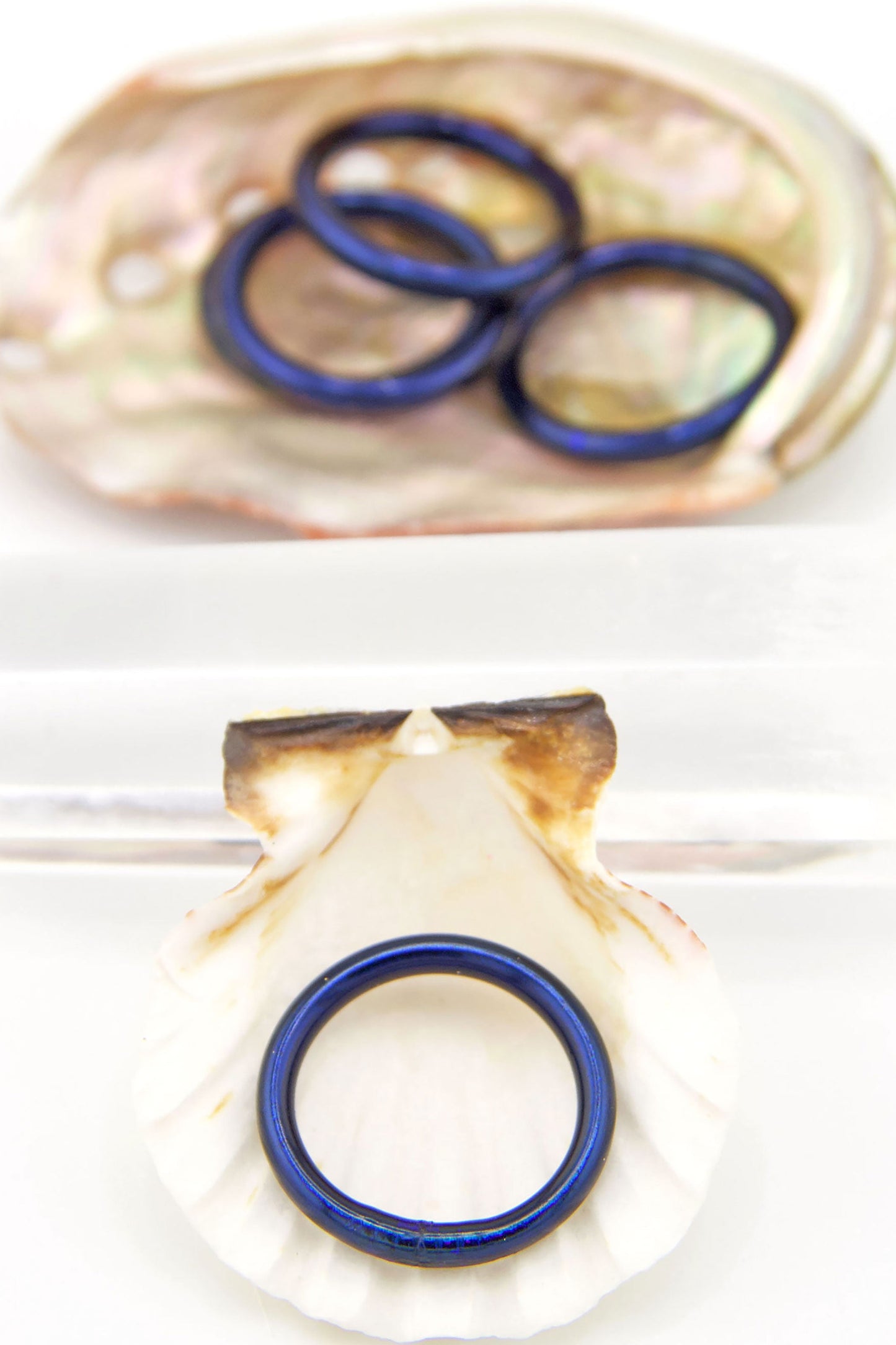 Thai Buddhist Temple Rings, Gold Flake Mantra Jewelry