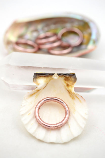 Thai Buddhist Temple Rings, Gold Flake Mantra Jewelry