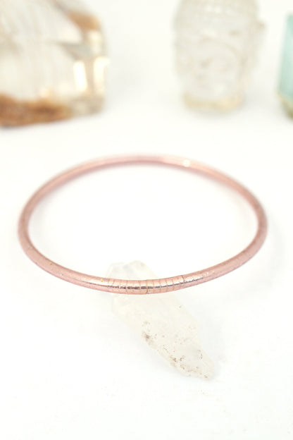 Thin Thai Buddhist Temple Bracelets, Metallic Mantra Bangles