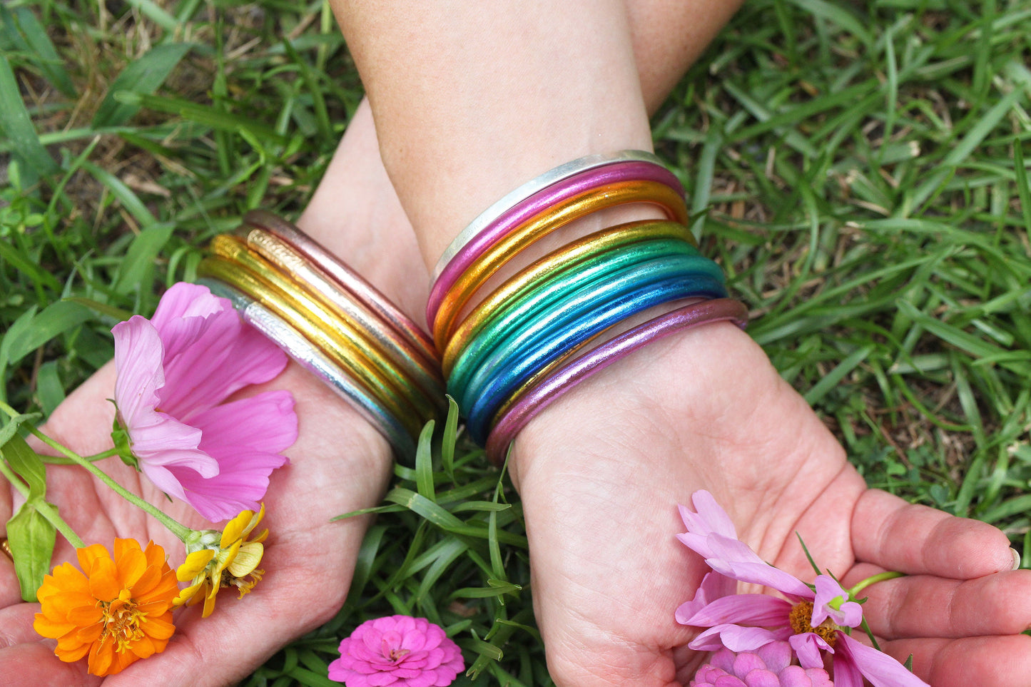 Classic Thai Temple Bracelets, Mantra Bangles