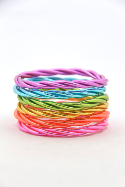 Twisted Thai Buddhist Temple Bracelets, Mantra Bangle, Kumlai