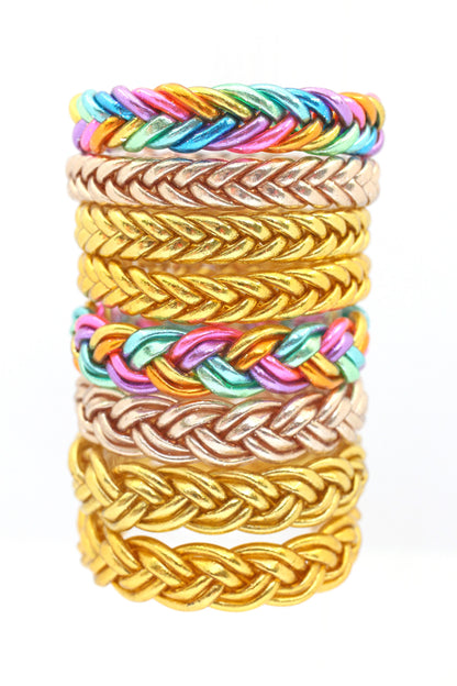 Single Braided Thai Buddhist Temple Bracelets, Mantra Bangles